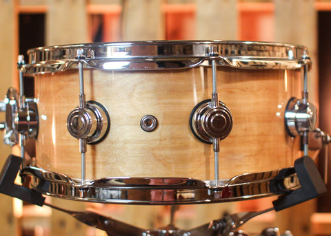 DW 5.5x13 Collector's Pure Birch HVLT Natural Lacquer Snare Drum - SO#1410015