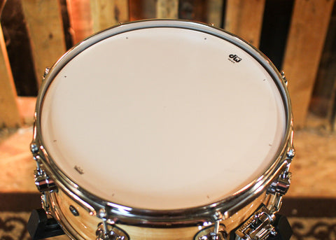 DW 5.5x13 Collector's Pure Birch HVLT Natural Lacquer Snare Drum - SO#1410015