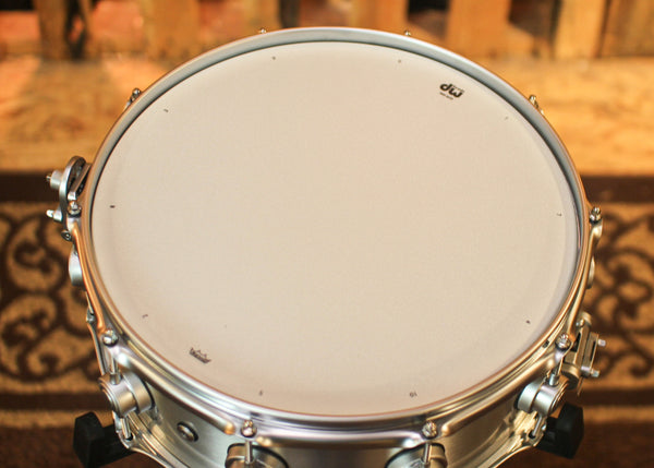 DW 5.5x14 Collector's 1mm Thin Aluminum Snare Drum w/ Satin Chrome - DRVM5514SVS