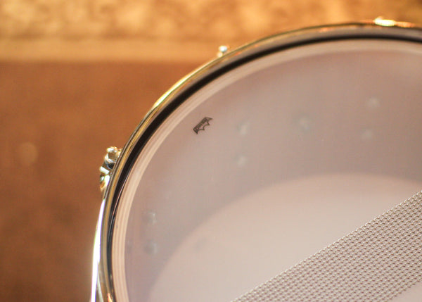 DW 5.5x14 Collector's Maple Mahogany Natural Hard Satin Snare Drum - SO#1326687