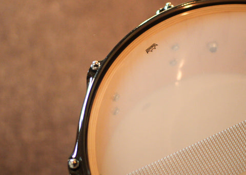 DW 5.5x14 Collector's Maple VLT Natural Lacquer over Mapa Burl Snare Drum - SO#1409987