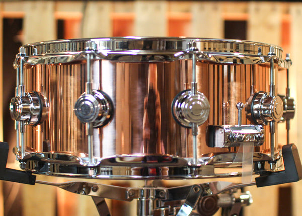 DW 5.5x14 Collector's Polished Copper Snare Drum - DRVP5514SPC