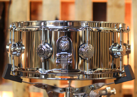 DW 5.5x14 Collector's Polished Nickel over Brass Snare Drum
