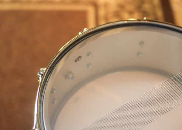 DW 5.5x14 Collector's Polished Nickel over Brass Snare Drum