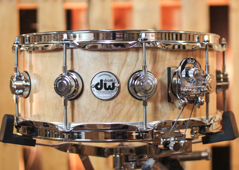 DW 5.5x14 Collector's Birch VLT Natural Satin Oil True Sonic Snare Drum - SO#1312354