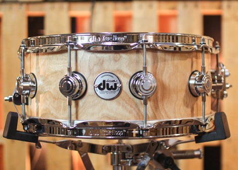 DW 5.5x14 Collector's Birch VLT Natural Satin Oil True Sonic Snare Drum - SO#1312354