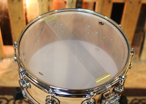 DW 5.5x14 Collector's Pure Oak HVLT Natural Hard Satin Snare Drum - SO#1424763