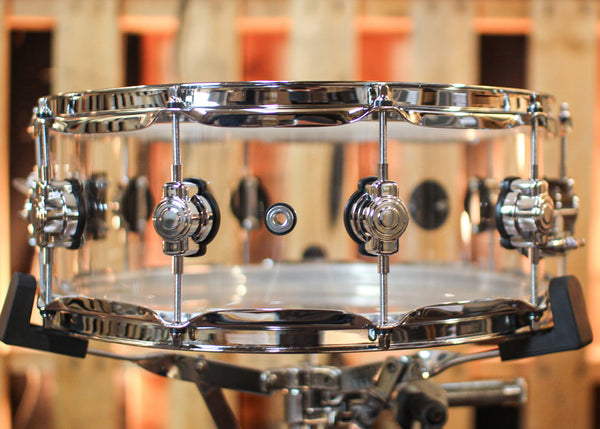 DW 5.5x14 Design Clear Acrylic Snare Drum - DDAC5514SSCL1