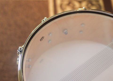 DW 5x14 Collector's Maple 333 Natural Hard Satin over Santos Rosewood Snare Drum - SO#1448314