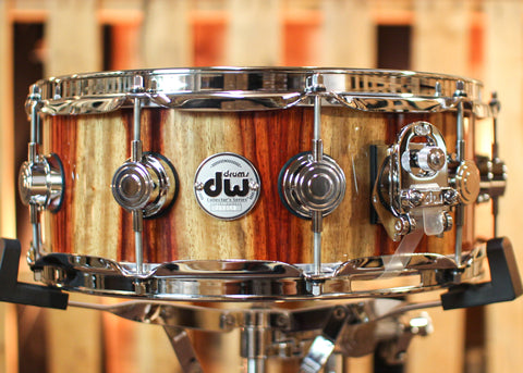 DW 5x14 Collector's Maple 333 Candy Stripe Padauk Snare Drum - SO#1315786