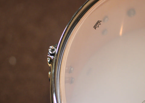 DW 5x14 Collector's Maple VLT Lexus White Lacquer Snare Drum - SO#1127629