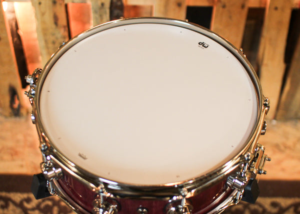 DW 5x14 Collector's Purpleheart VLT Natural Lacquer Snare Drum - SO#1430000