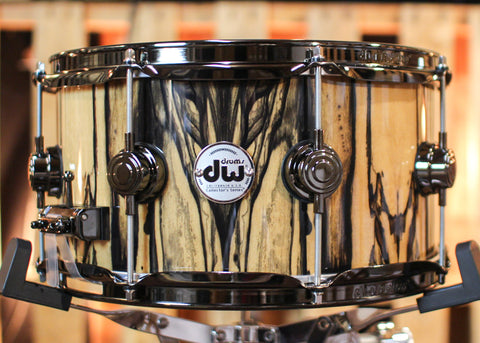 DW 6.5x13 Collector's Maple VLT Ivory Ebony Snare Drum - SO#1315776