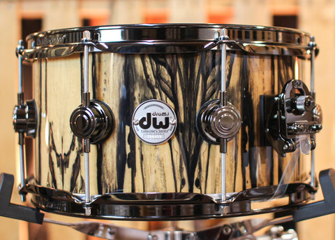 DW 6.5x13 Collector's Maple VLT Ivory Ebony Snare Drum - SO#1315776