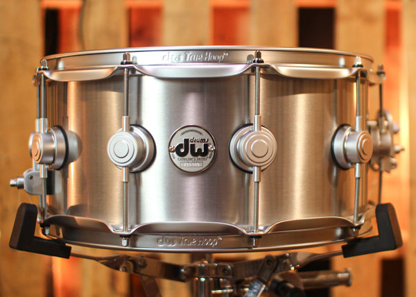 DW 6.5x14 Collector's 1mm Thin Aluminum Snare Drum w/ Satin Chrome - DRVM6514SVS