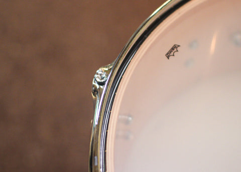 DW 6.5x14 Collector's 333 Natural Hard Satin over Pinstripe Ziricote Snare Drum - SO#1352250