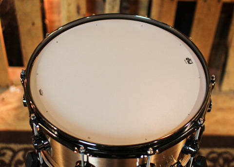 DW 6.5x14 Collector's 3mm Brushed Bell Bronze Snare Drum w/ Black Nickel Hardware - DRVZ6514SVN