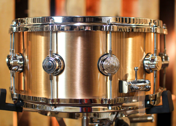 DW 6.5x14 Collector's 3mm Brushed Bell Bronze Snare Drum w/ Die Cast Hoops