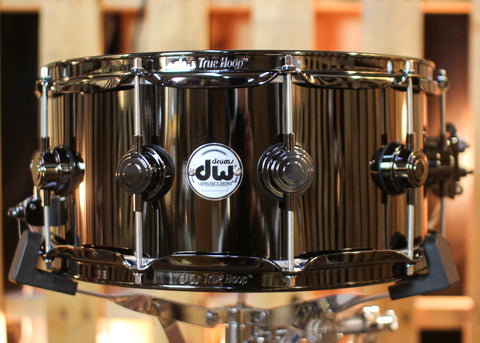 DW 6.5x14 Collector's Black Nickel over Brass Snare Drum w/ Black Nickel Hardware