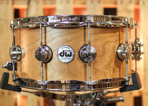 DW 6.5x14 Collector's Cherry HVLT Natural Satin Oil Snare Drum - SO#1352262