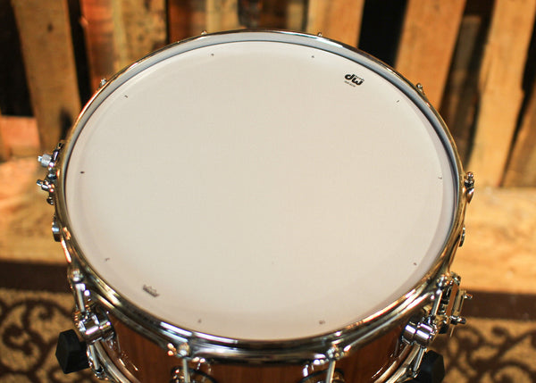 DW 6.5x14 Collector's Cherry/Mahogany Natural Lacquer Snare Drum - SO#1352261