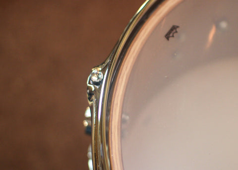 DW 6.5x14 Collector's Cherry/Spruce Olive Ash Burl Snare Drum - SO#1315771