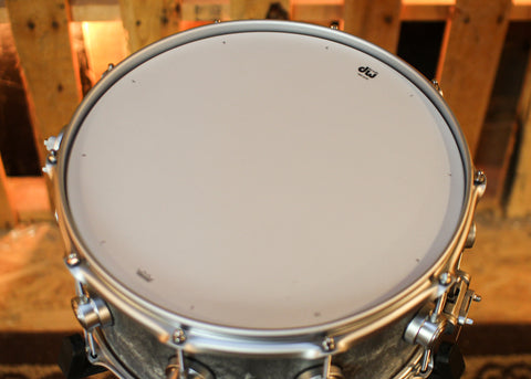 DW 6.5x14 Collector's Concrete Snare Drum w/ Satin Chrome Hardware