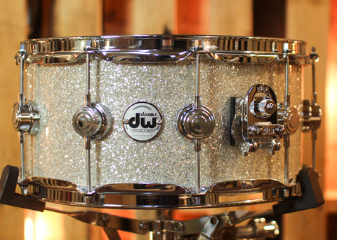 DW 6.5x14 Collector's Jazz Mahogany Gum Broken Glass Snare Drum - SO#1450177