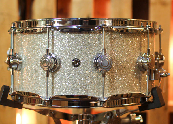 DW 6.5x14 Collector's Jazz Mahogany Gum Broken Glass Snare Drum - SO#1450177