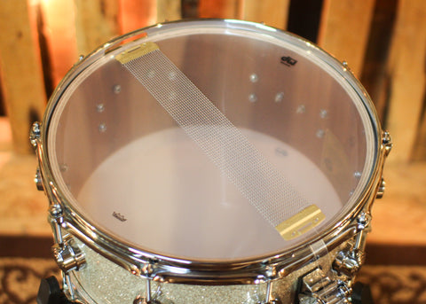 DW 6.5x14 Collector's Jazz Mahogany Gum Broken Glass Snare Drum - SO#1450177