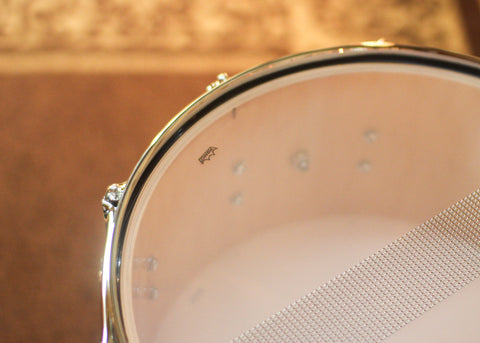 DW 6.5x14 Collector's Jazz Maple Gum Candy Black Burst over Mapa Burl Snare Drum - SO#1450173