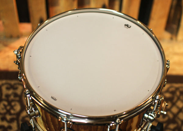 DW 6.5x14 Collector's Jazz Maple Gum African Chechen Snare Drum - SO#1315761