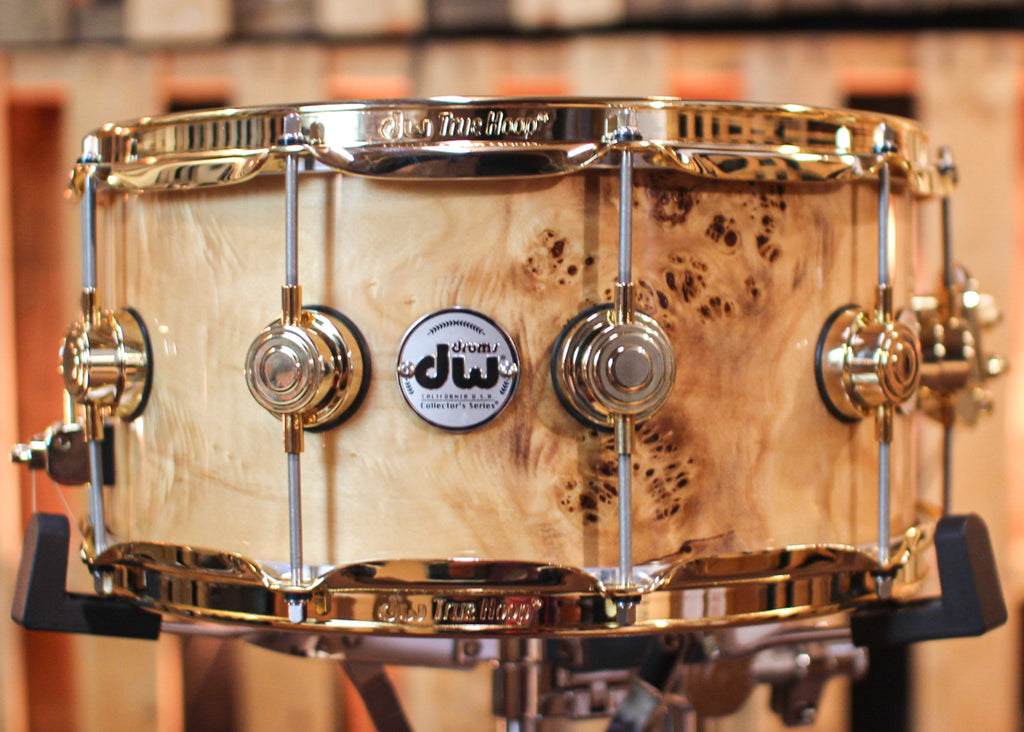 DW 6.5x14 Collector s Jazz Maple Gum Mapa Burl Snare Drum SO