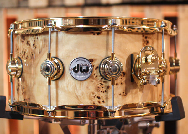 DW 6.5x14 Collector's Jazz Maple/Gum Mapa Burl Snare Drum - SO