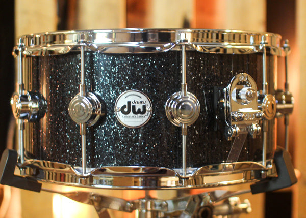 DW 6.5x14 Collector's Mahogany Spruce Black Ice Snare Drum - SO#1450182