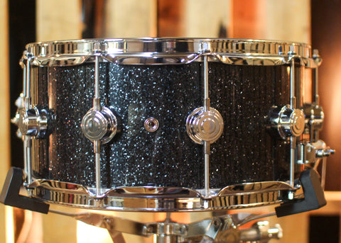 DW 6.5x14 Collector's Mahogany Spruce Black Ice Snare Drum - SO#1450182