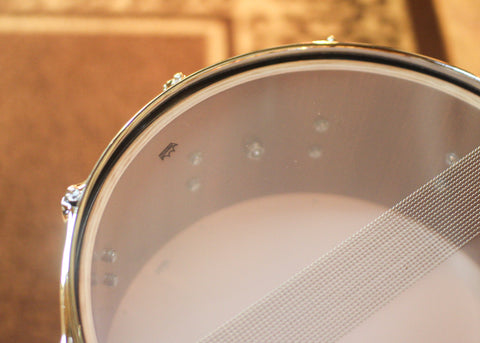 DW 6.5x14 Collector's Mahogany Spruce Black Ice Snare Drum - SO#1450182