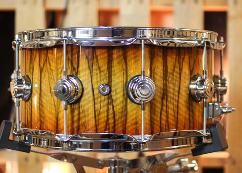 DW 6.5x14 Collector's Maple 333 Almond Burst over Black Limba Snare Drum - SO#1430090