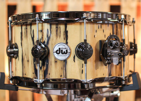 DW 6.5x14 Collector's Maple 333 Ivory Ebony Snare Drum - SO#1315774