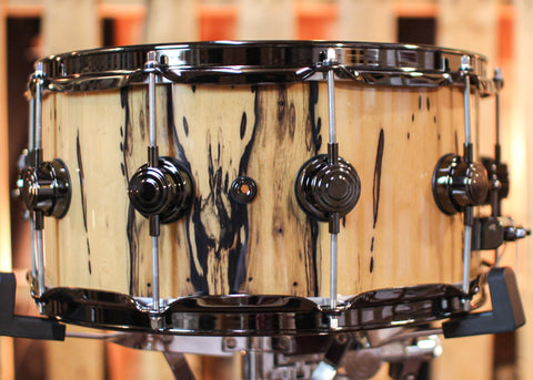 DW 6.5x14 Collector's Maple 333 Ivory Ebony Snare Drum - SO#1315774