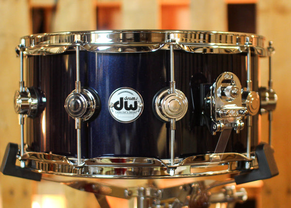DW 6.5x14 Collector's Maple 333 Midnight Blue Metallic Snare Drum - SO#1441972