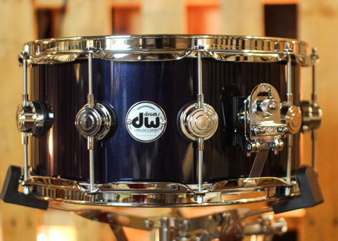 DW 6.5x14 Collector's Maple 333 Midnight Blue Metallic Snare Drum - SO#1441972
