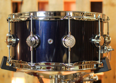 DW 6.5x14 Collector's Maple 333 Midnight Blue Metallic Snare Drum - SO#1441972