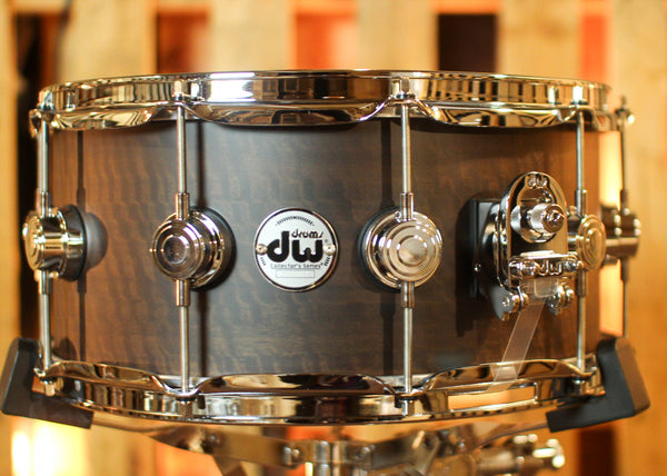 DW 6.5x14 Collector's Maple 333 Smoked Figured Eucalyptus Snare Drum - SO#1424762