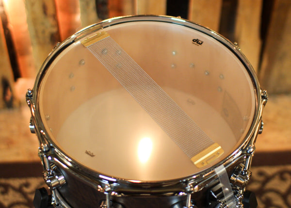 DW 6.5x14 Collector's Maple 333 Smoked Figured Eucalyptus Snare Drum - SO#1424762