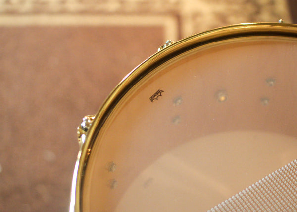 DW 6.5x14 Collector's Maple 333 Natural Lacquer over Moabi Snare Drum - SO#1435564