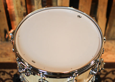 DW 6.5x14 Collector's Limited Edition Maple 333 Natural Satin Oil Zikit Snare Drum - SO#1391043