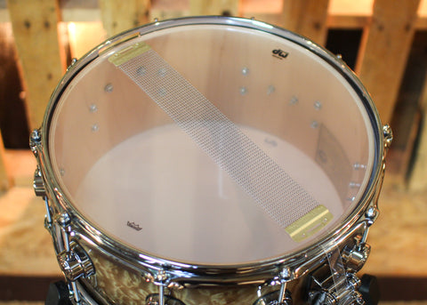 DW 6.5x14 Collector's 333 Candy Black Burst over Quilted Maple Snare Drum - SO#1444646