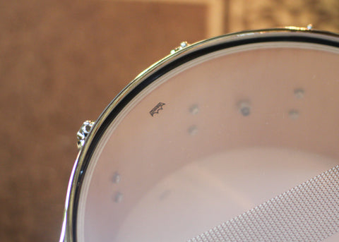 DW 6.5x14 Collector's Maple 333 Regal to Royal Blue Burst over Birdseye Maple Snare Drum - SO#1444850