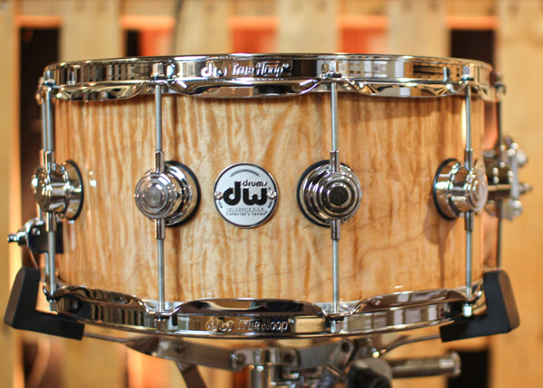 DW 6.5x14 Collector's Maple 333 Super Curly Maple Snare Drum - SO#1344449